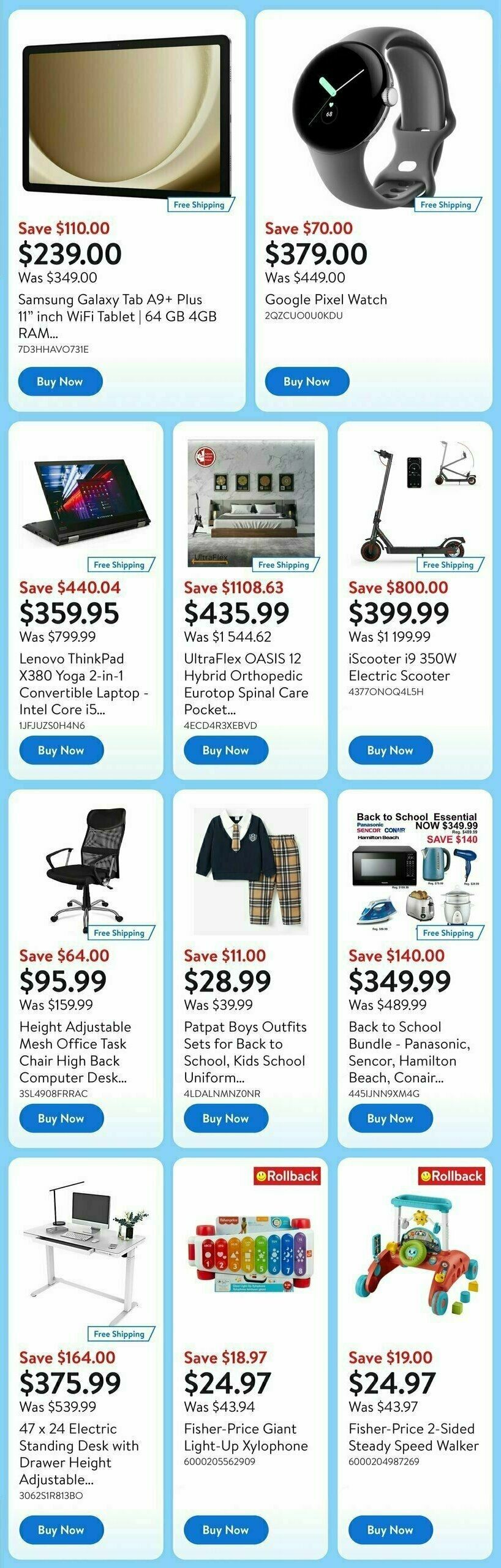 Walmart Deals Flyer Flyer from August 22