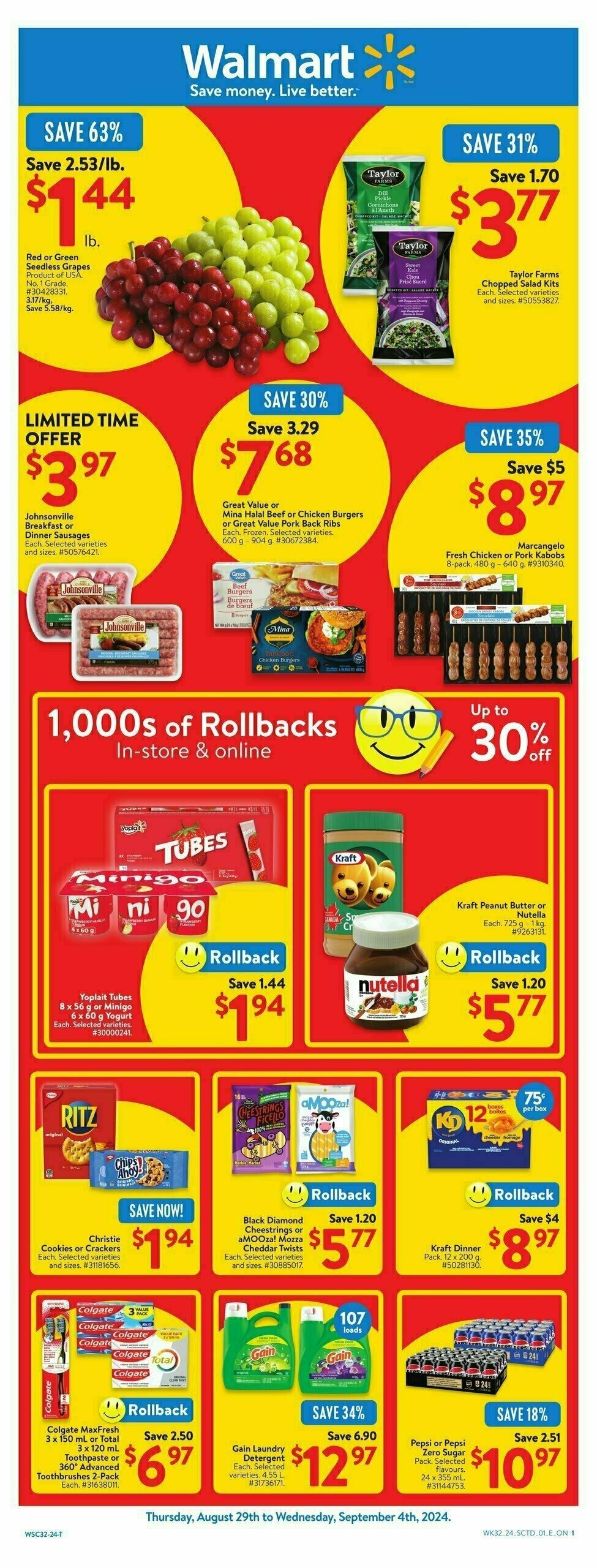 Walmart Flyer from August 29