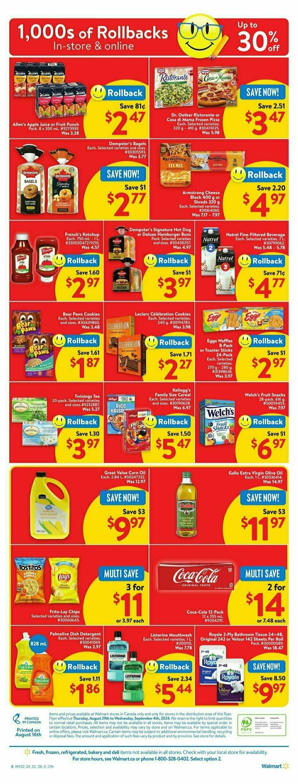 Walmart Flyer from August 29