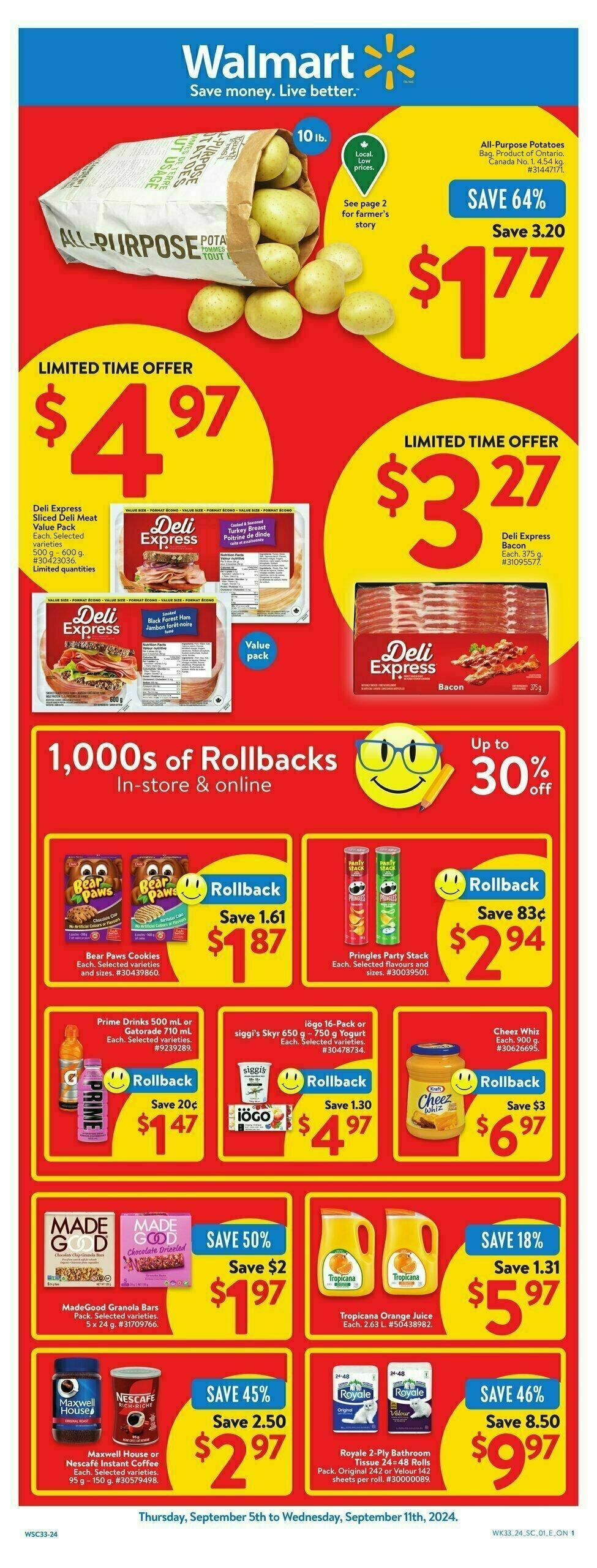 Walmart Flyer from September 5