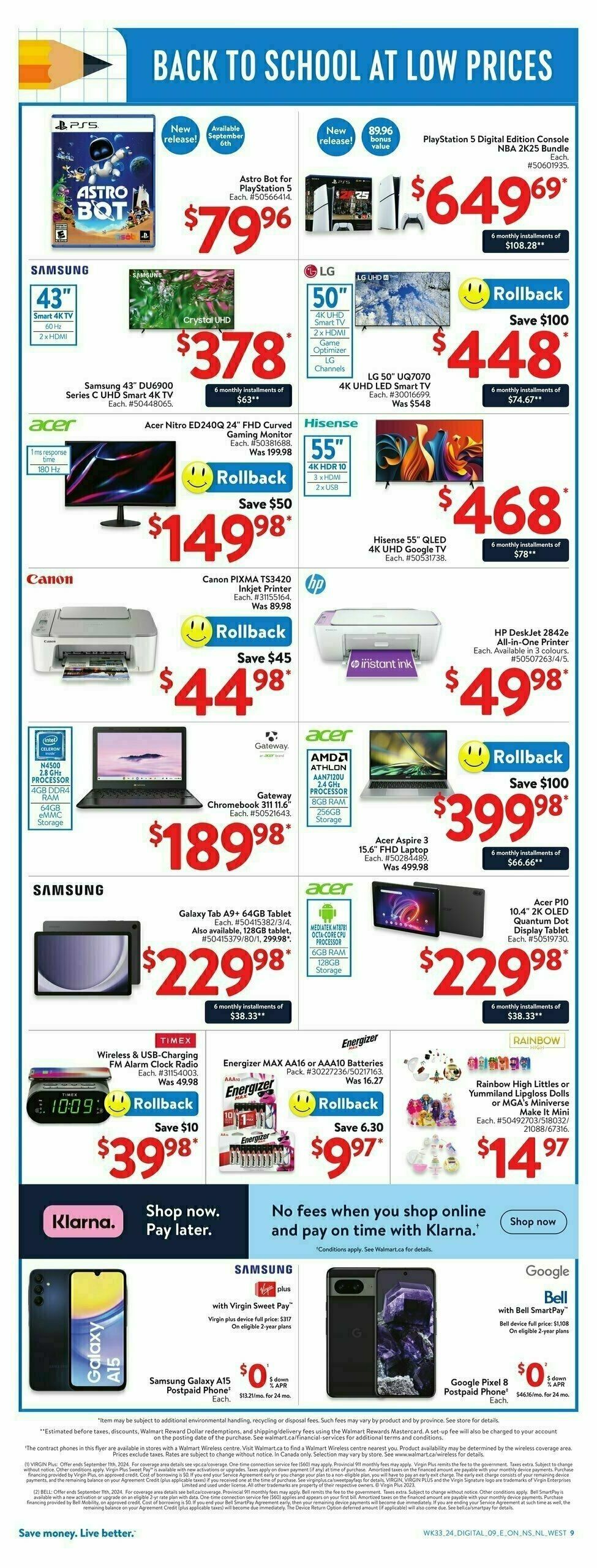 Walmart Flyer from September 5