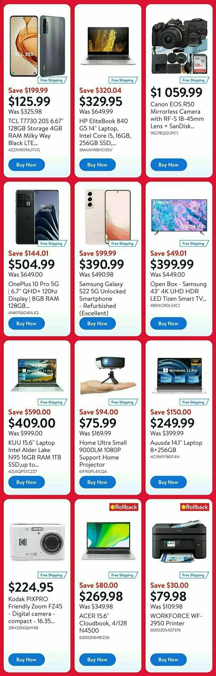 Walmart Deals Flyer Flyer from September 5