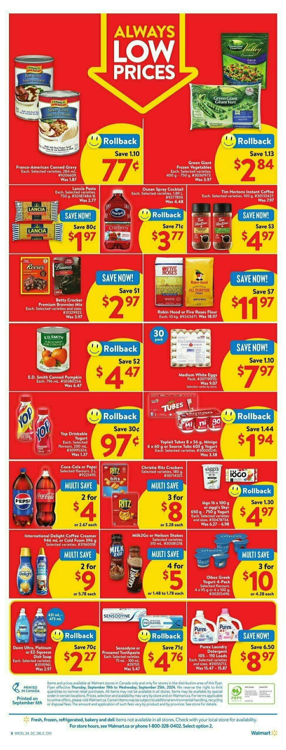 Walmart Flyer from September 19