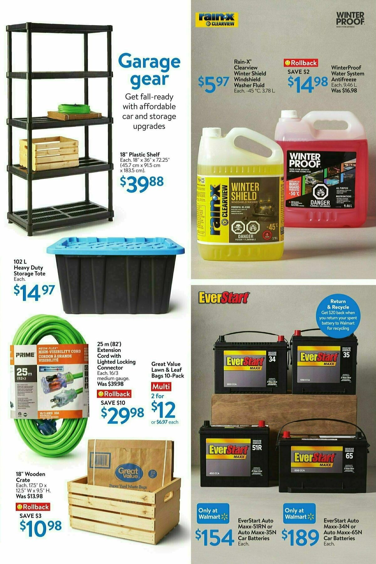 Walmart Ready, set, fall! Flyer from September 19