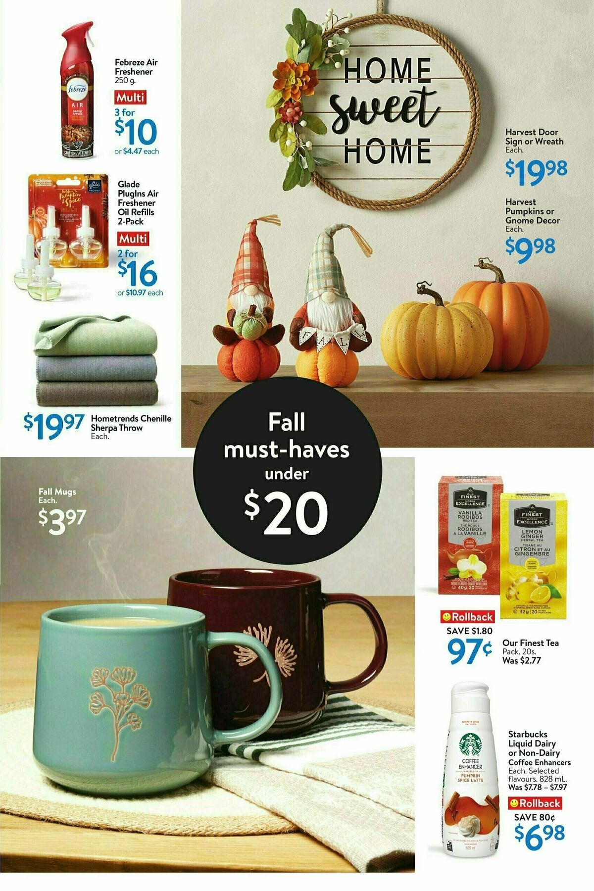 Walmart Ready, set, fall! Flyer from September 19