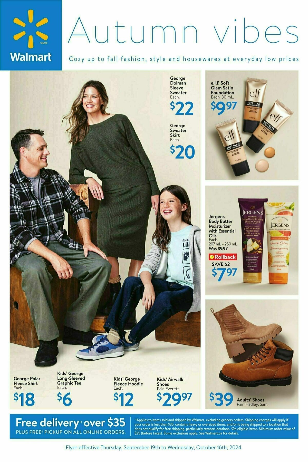 Walmart Autumn vibes Flyer from September 19