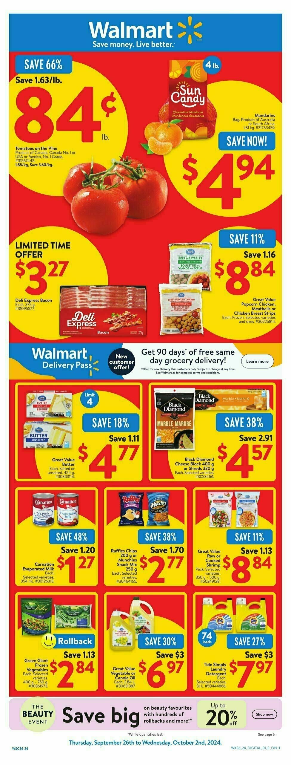 Walmart Flyer from September 26