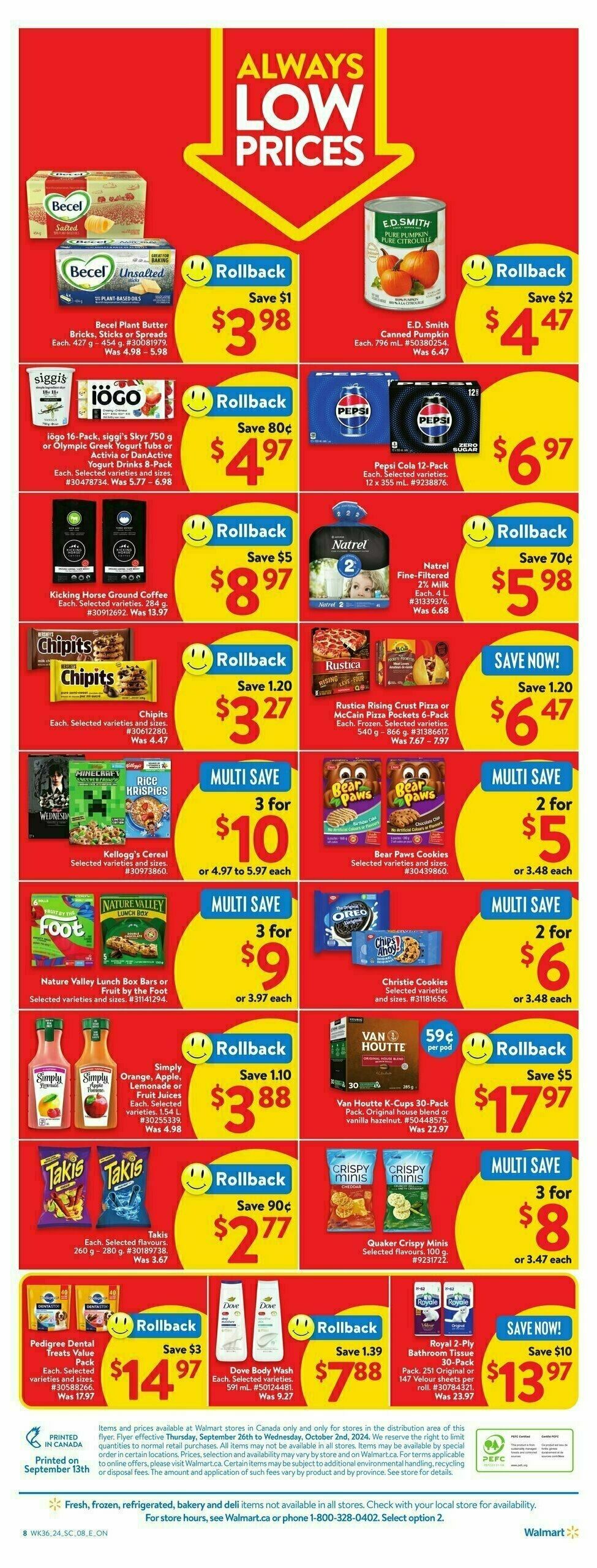 Walmart Flyer from September 26