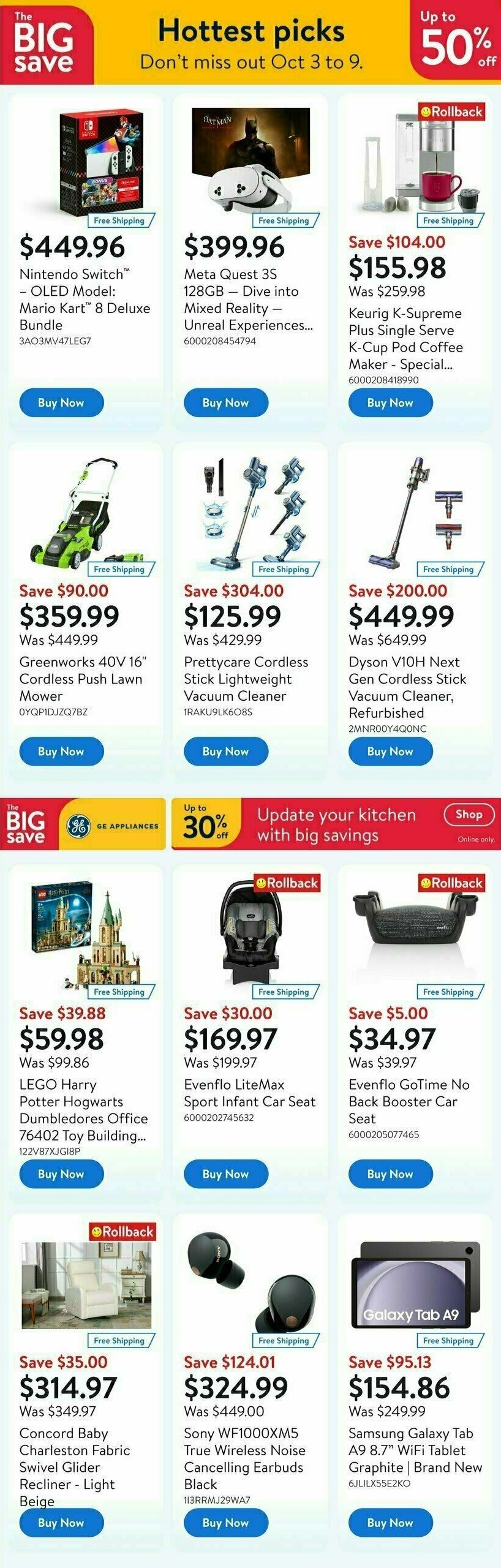 Walmart Flyer from October 3