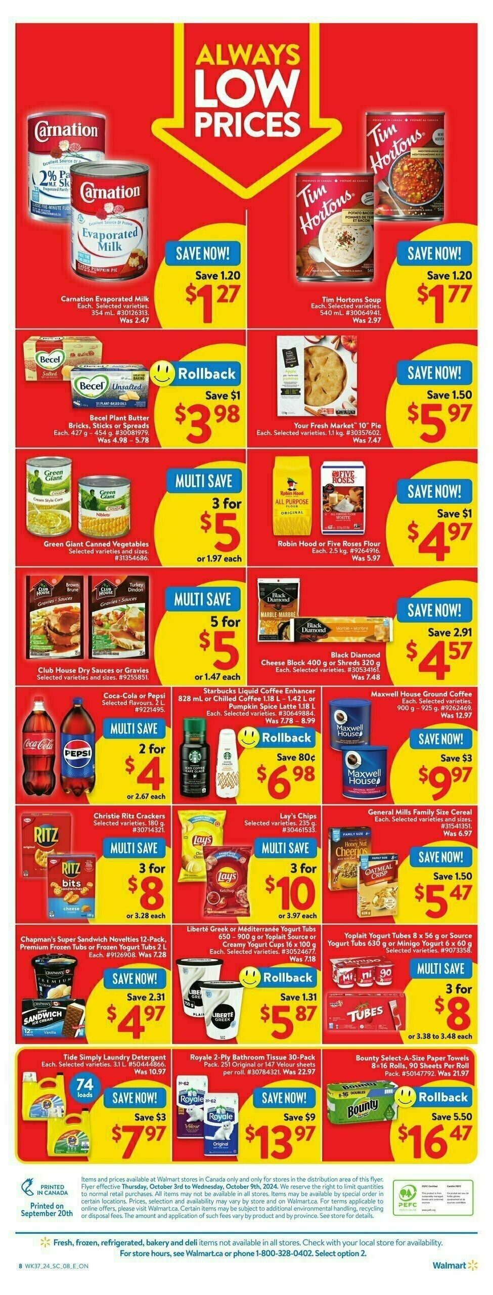 Walmart Flyer from October 3