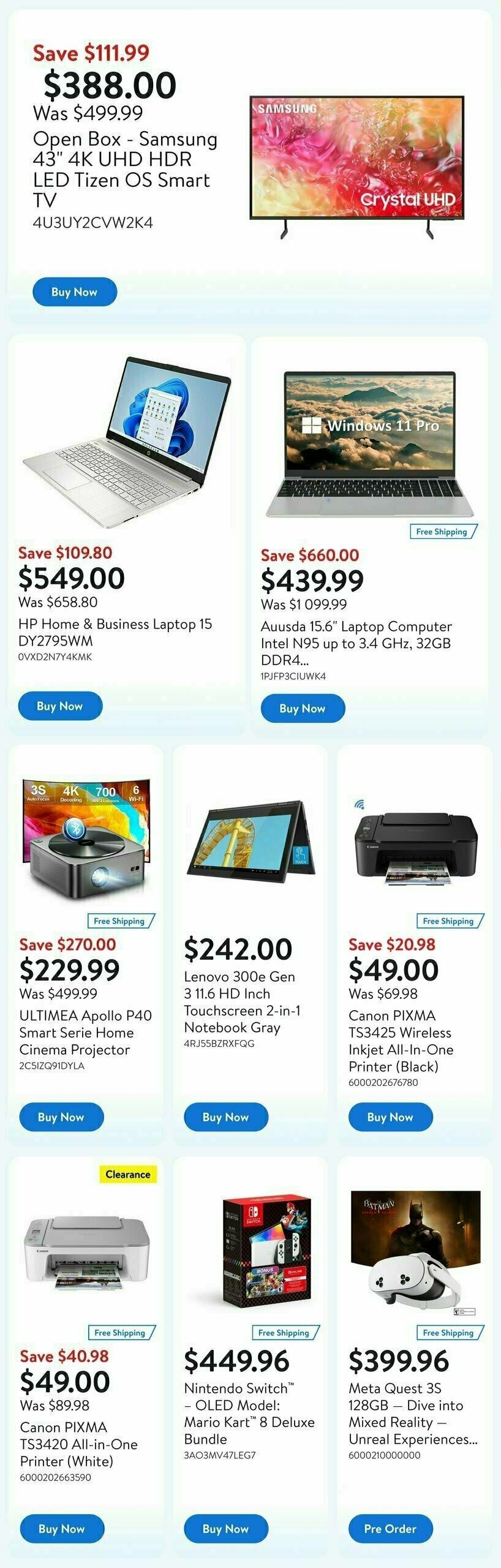 Walmart Deals Flyer Flyer from October 3