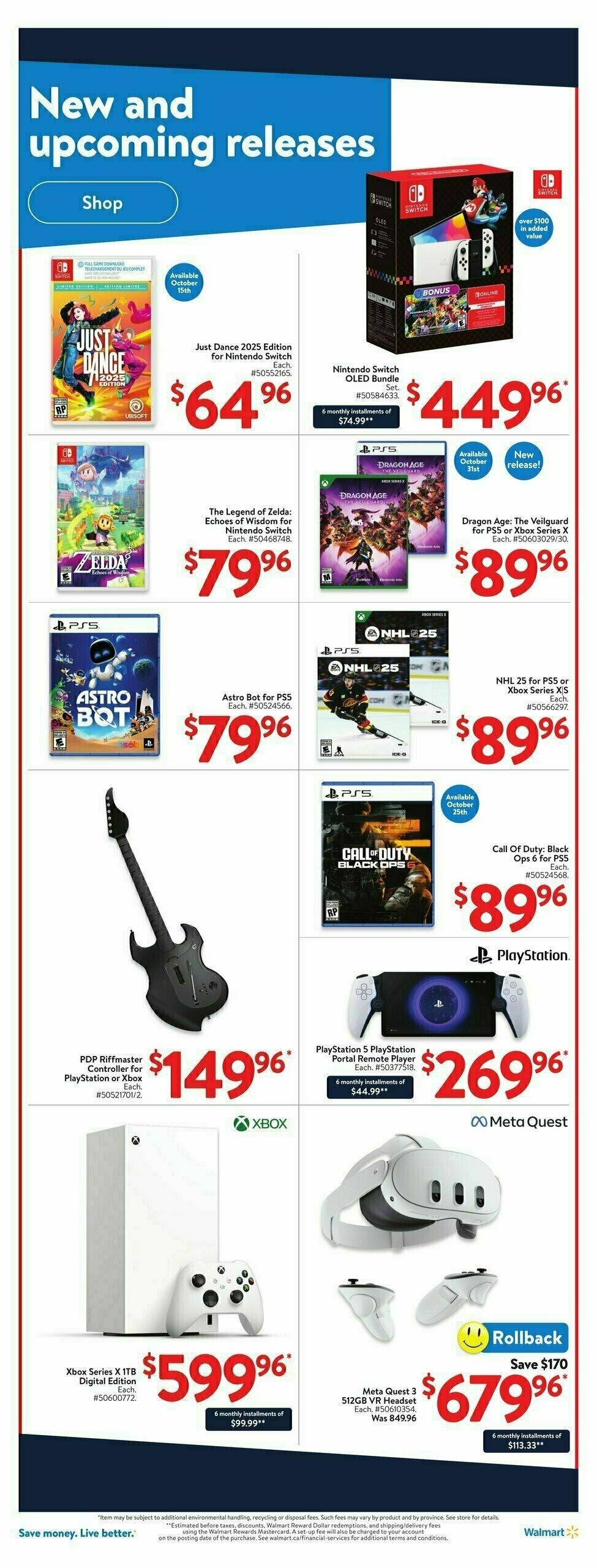 Walmart Flyer from October 10