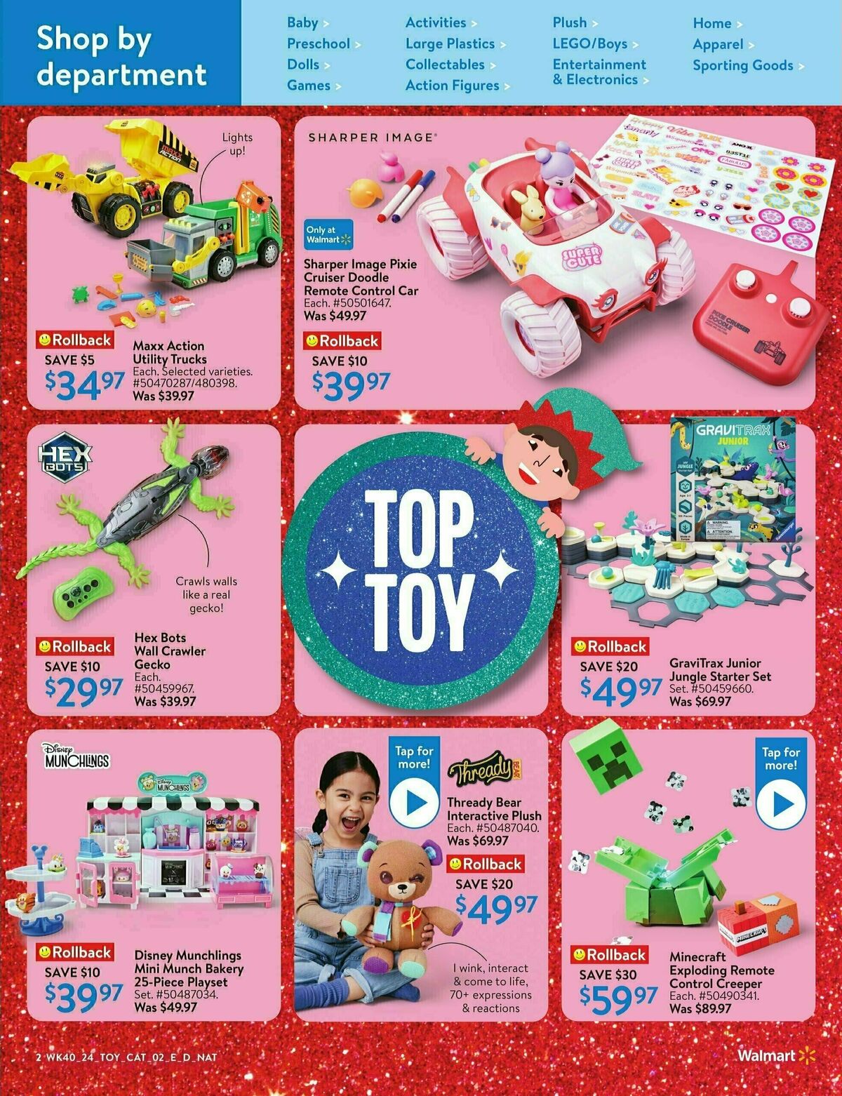 Walmart Toy Book Flyer from October 24