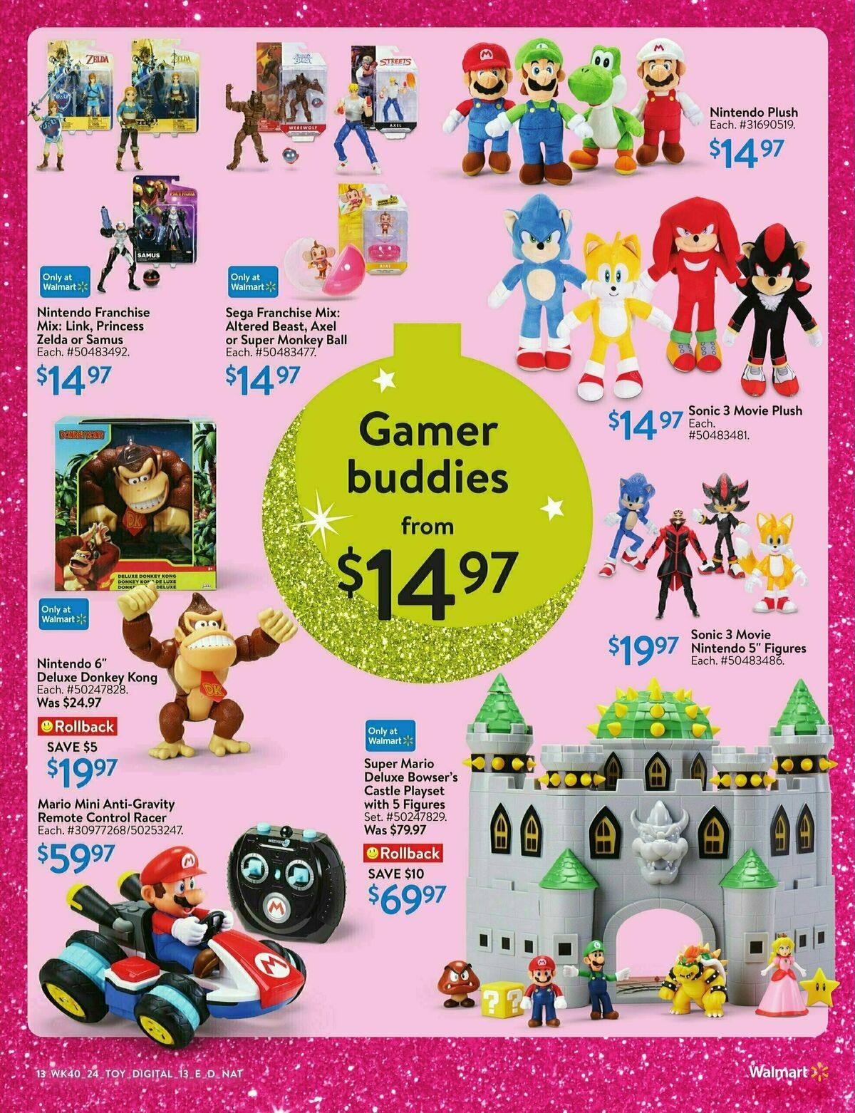 Walmart Toy Book Flyer from October 24