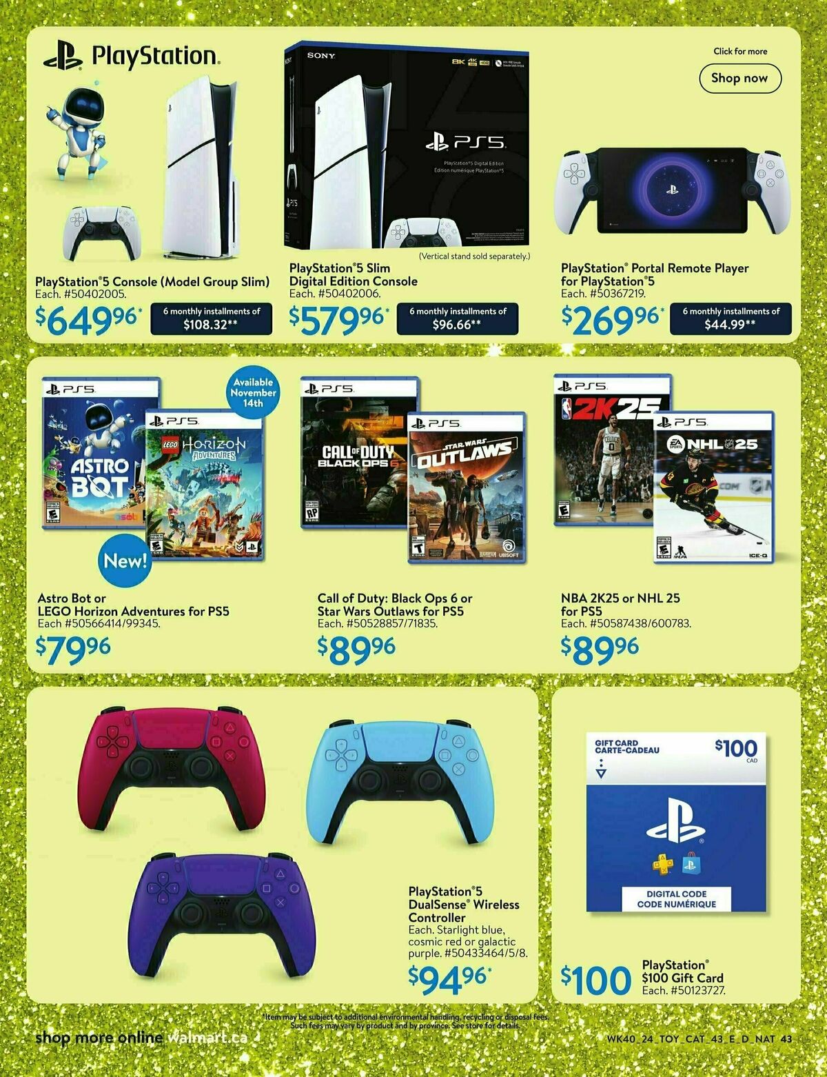 Walmart Toy Book Flyer from October 24