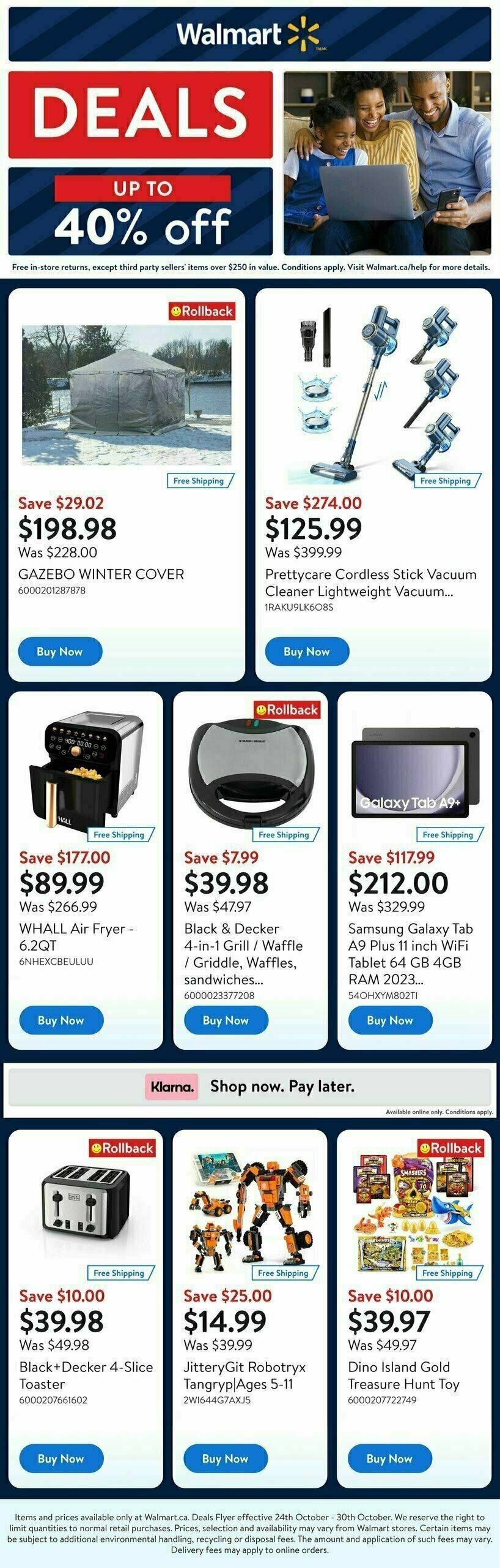 Walmart Deals Flyer Flyer from October 24