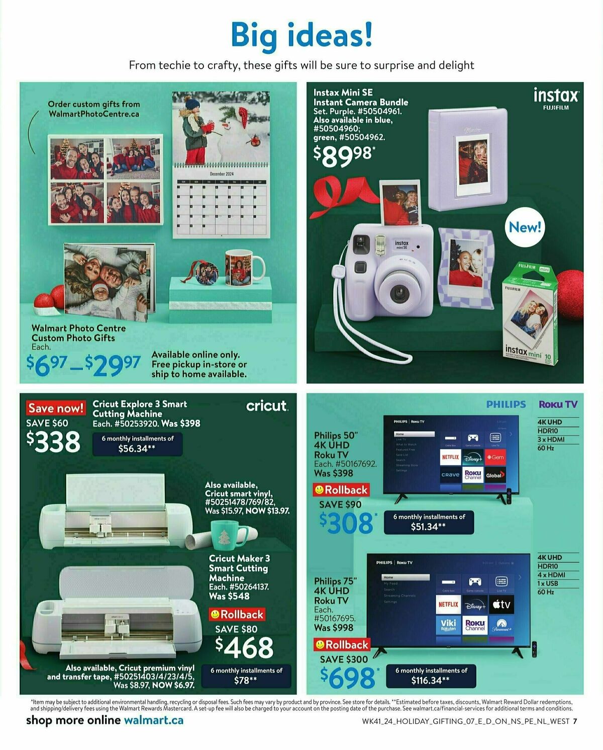 Walmart Holiday Gifting Flyer from October 31