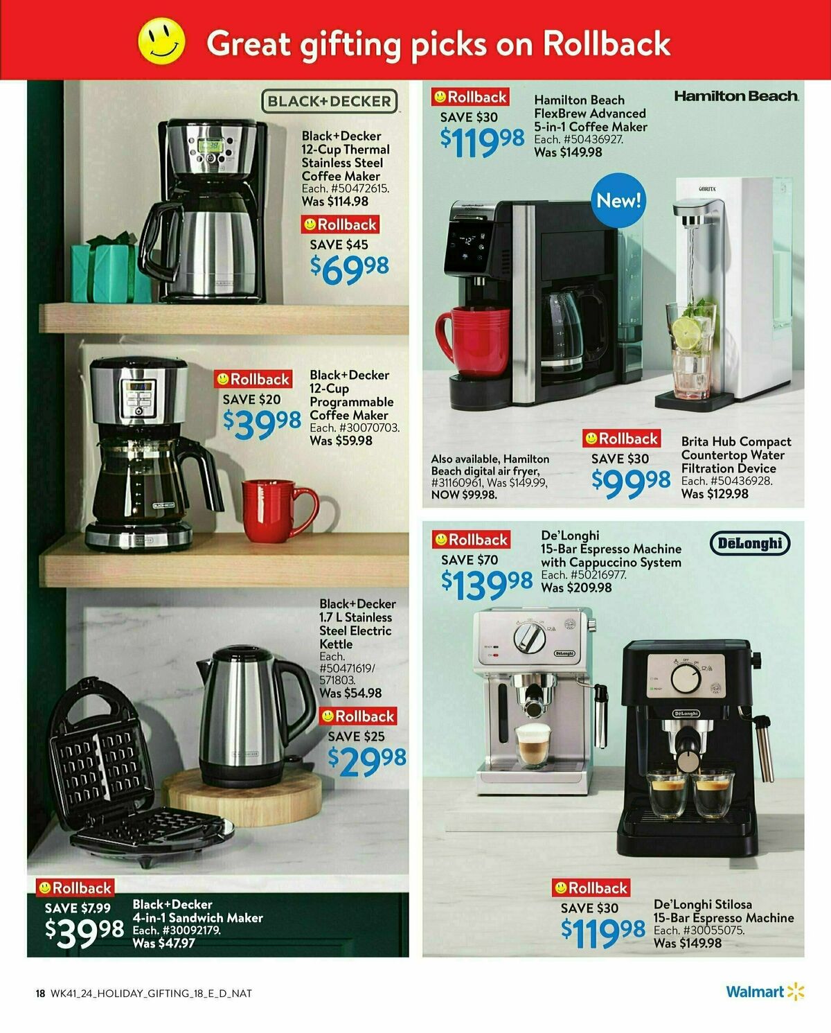 Walmart Holiday Gifting Flyer from October 31