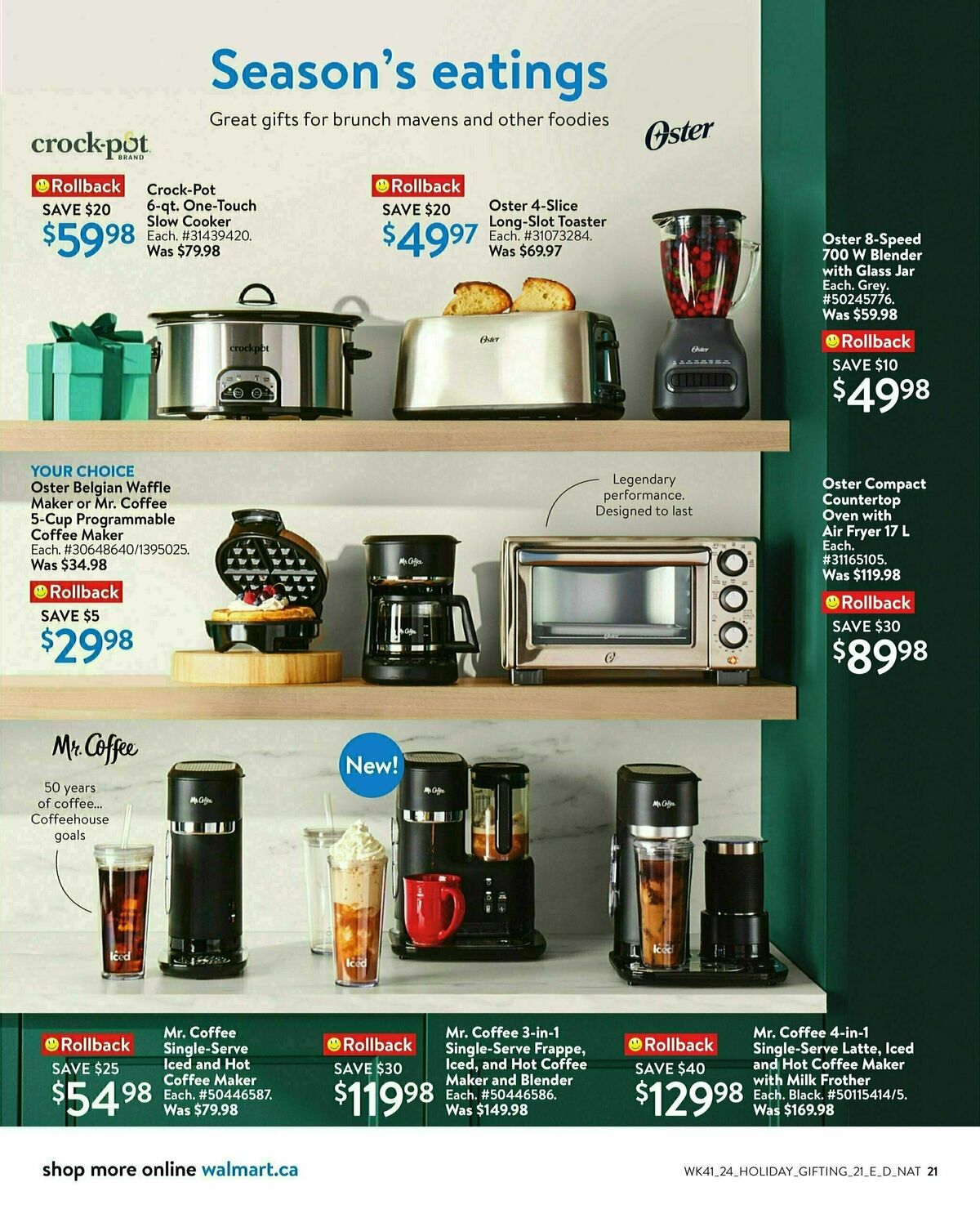 Walmart Holiday Gifting Flyer from October 31