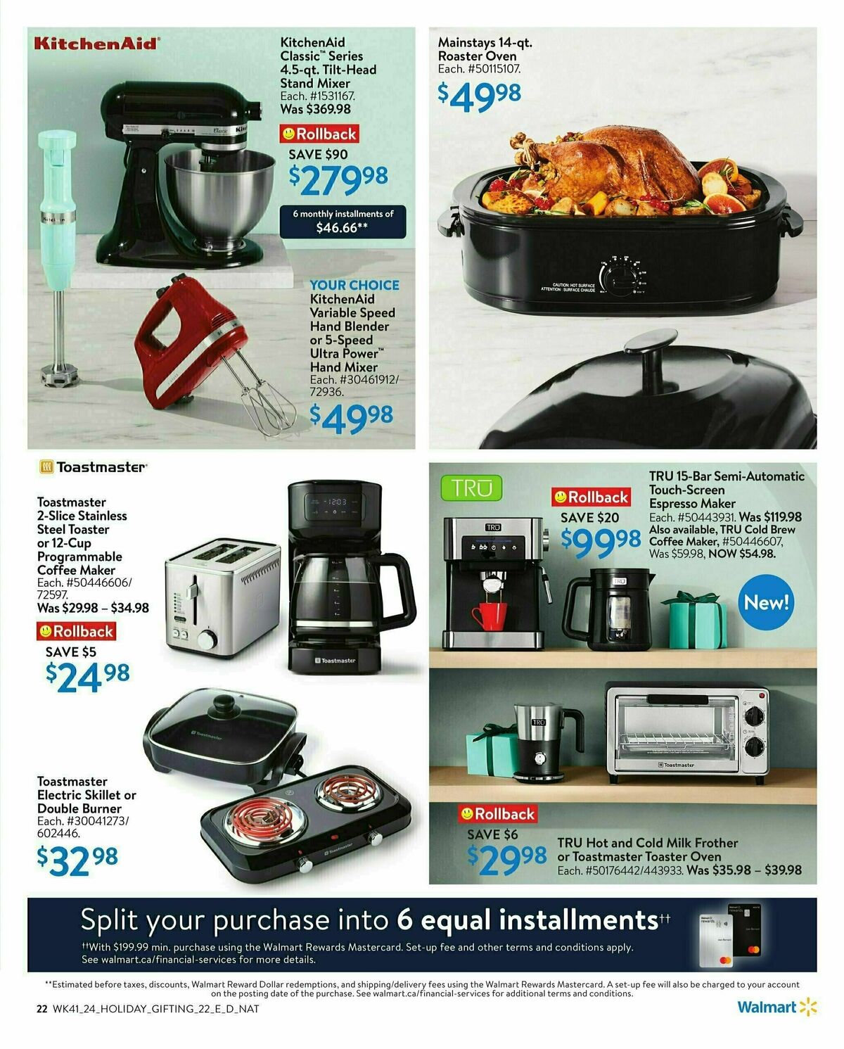 Walmart Holiday Gifting Flyer from October 31