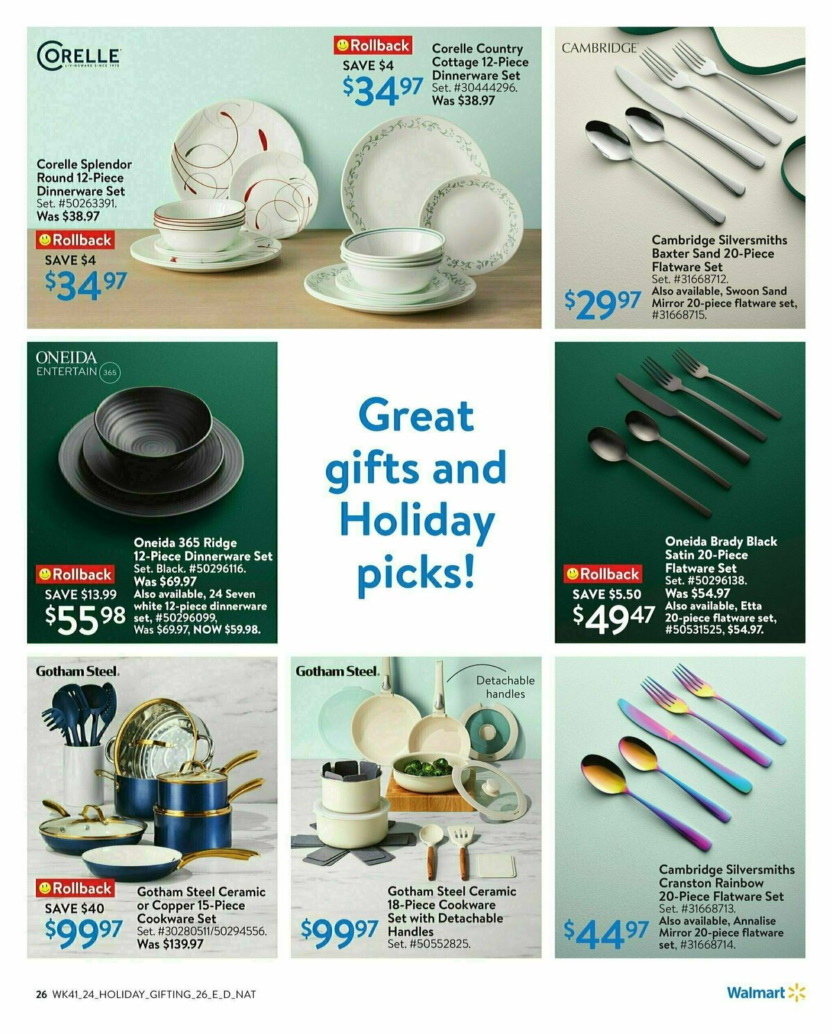 Walmart Holiday Gifting Flyer from October 31