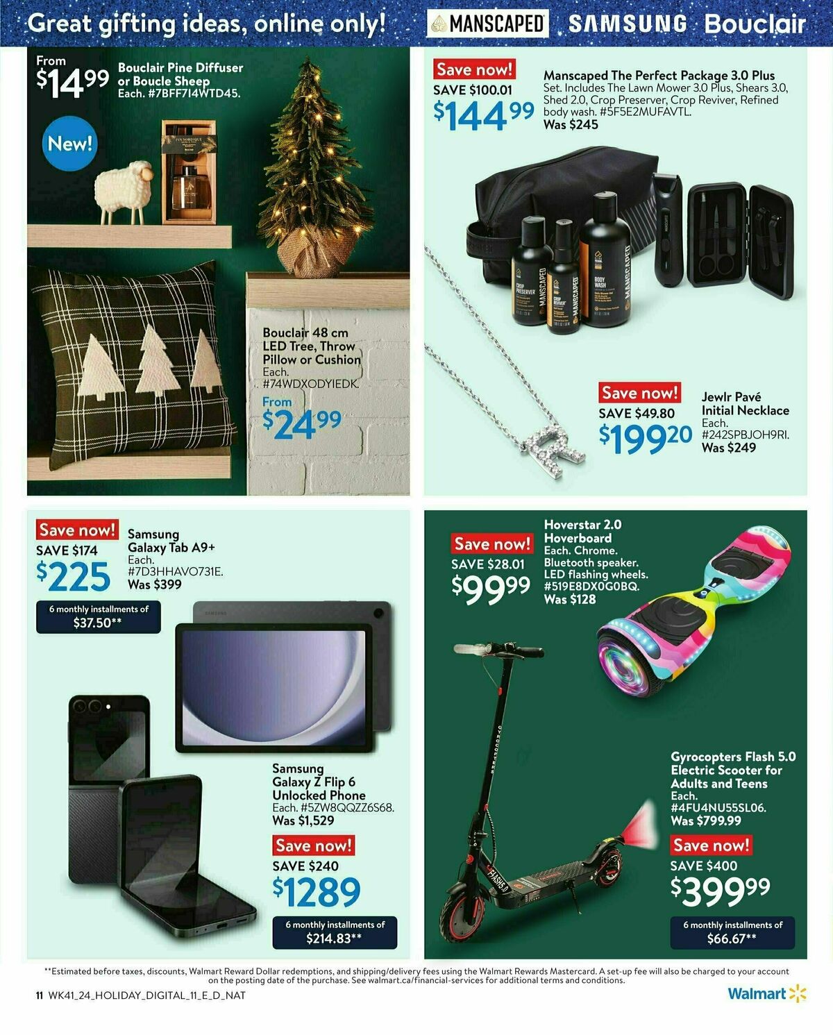 Walmart Holiday Gifting Flyer from October 31