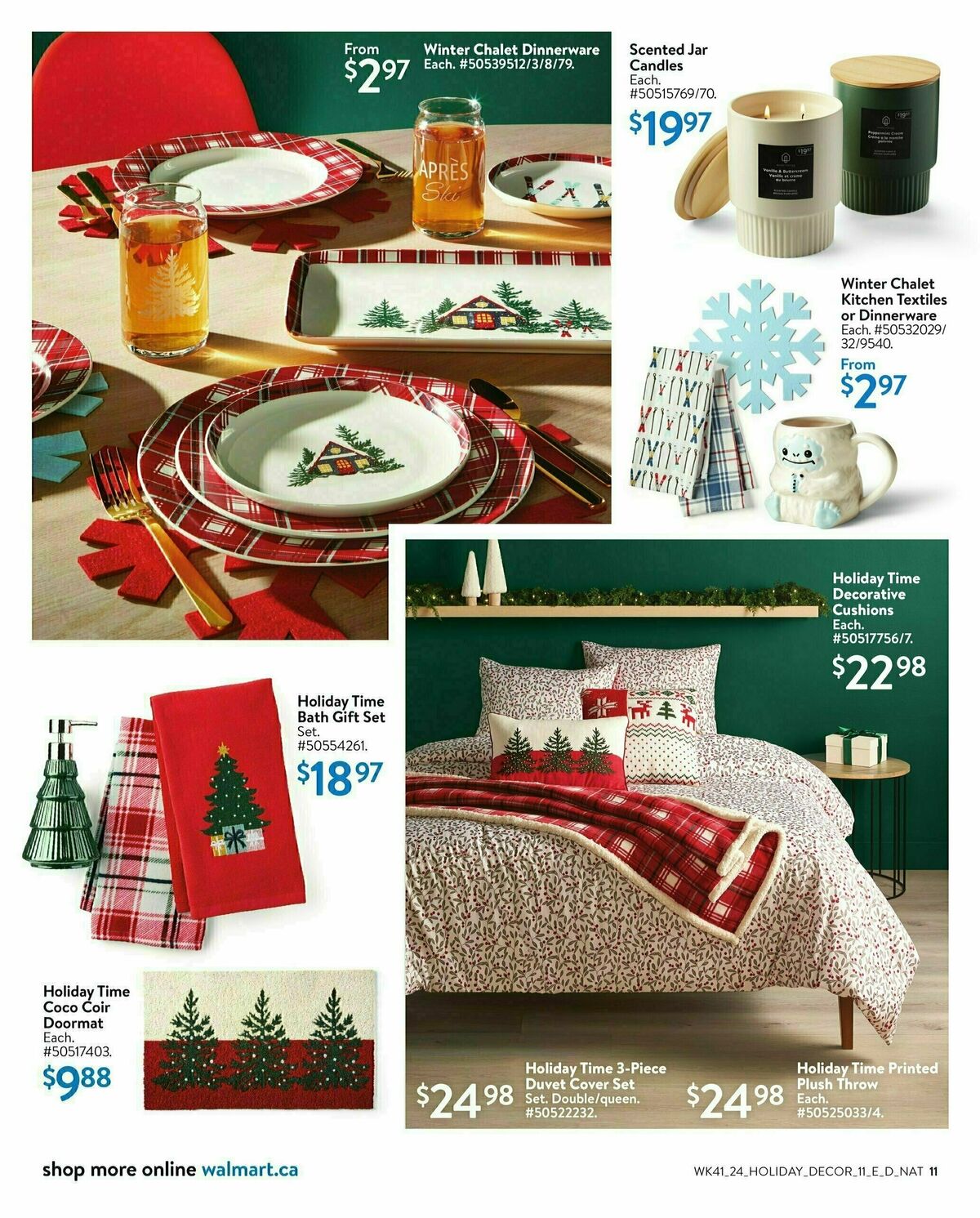 Walmart Holiday Decor Flyer from October 31