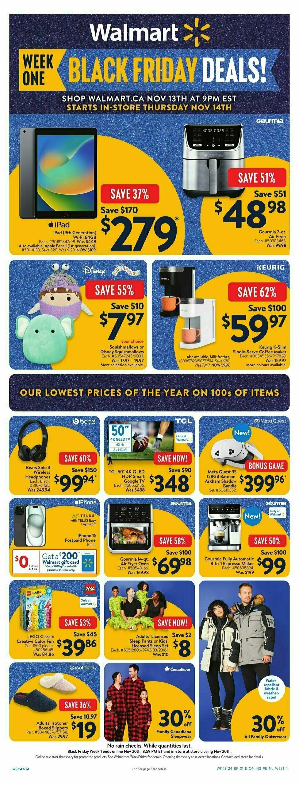 Walmart Black Friday Flyer from November 14