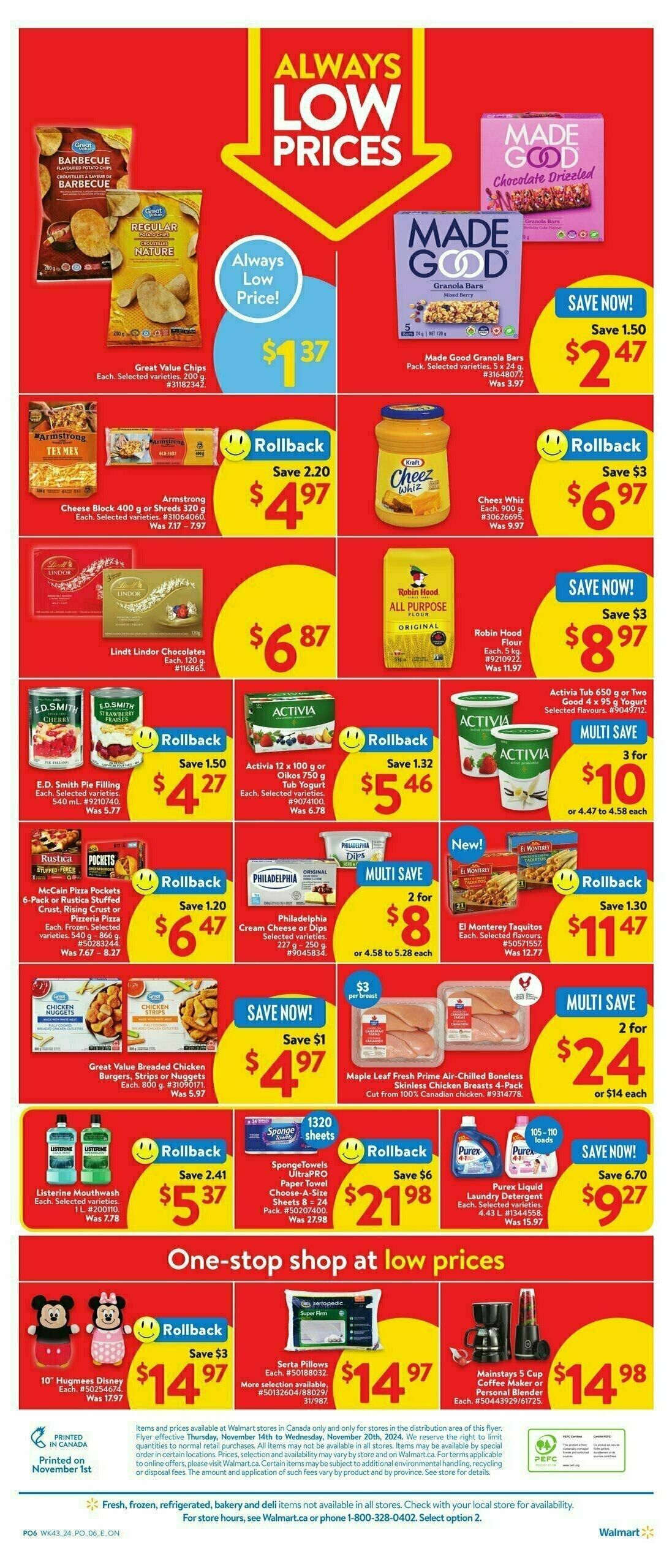 Walmart Black Friday Flyer from November 14