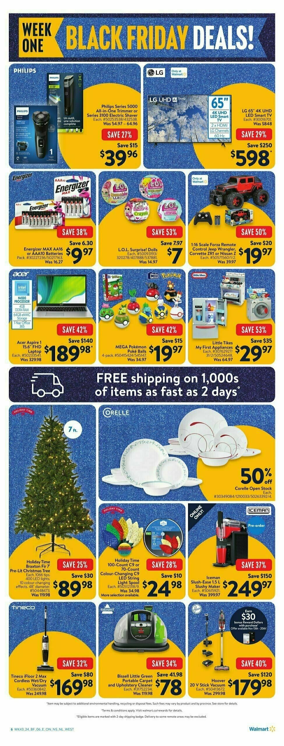 Walmart Black Friday Flyer from November 14