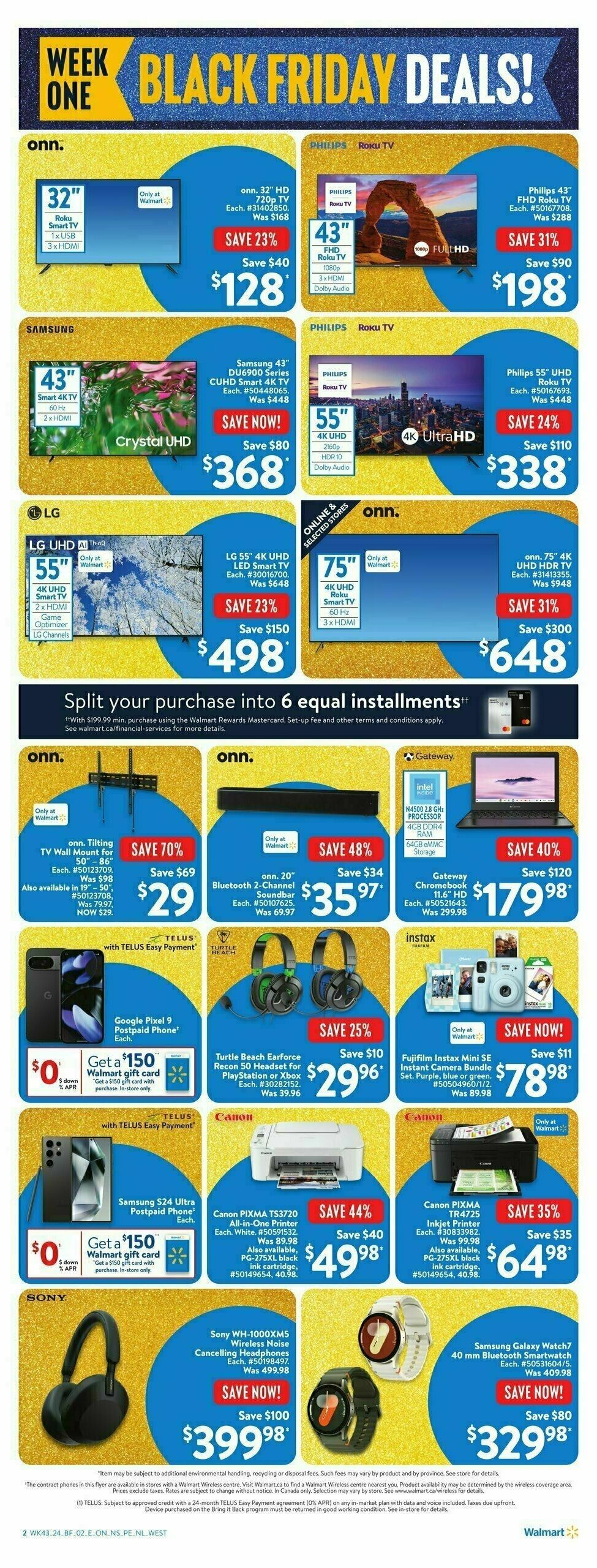 Walmart Black Friday Flyer from November 14