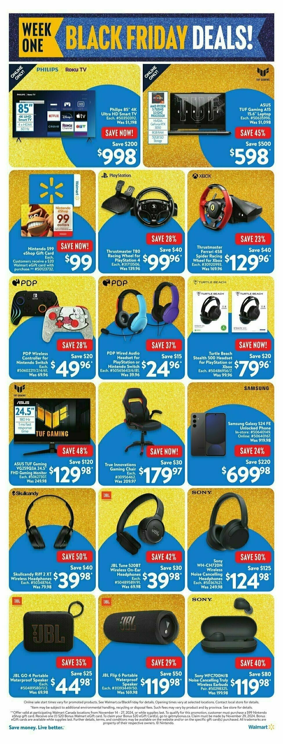 Walmart Black Friday Flyer from November 14