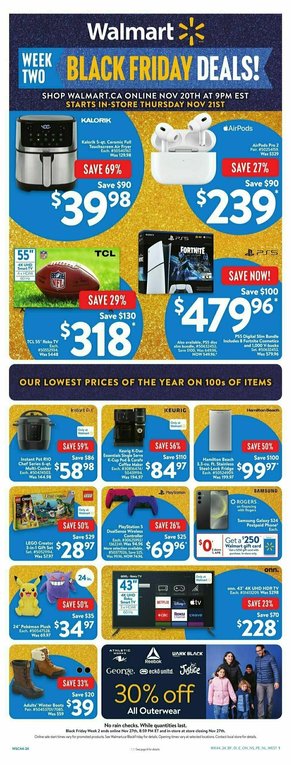 Walmart Black Friday Flyer from November 21