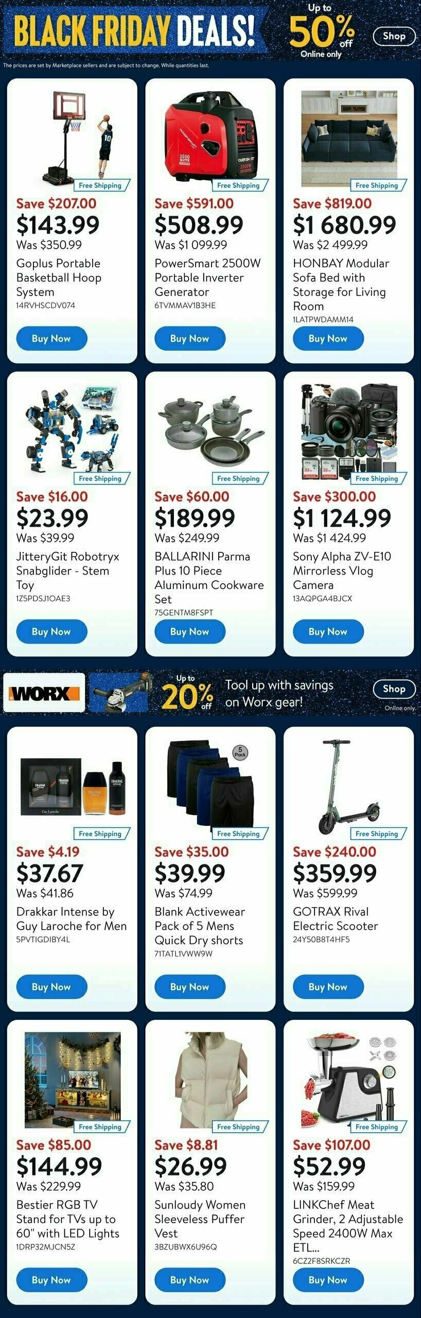 Walmart Black Friday Flyer from November 21