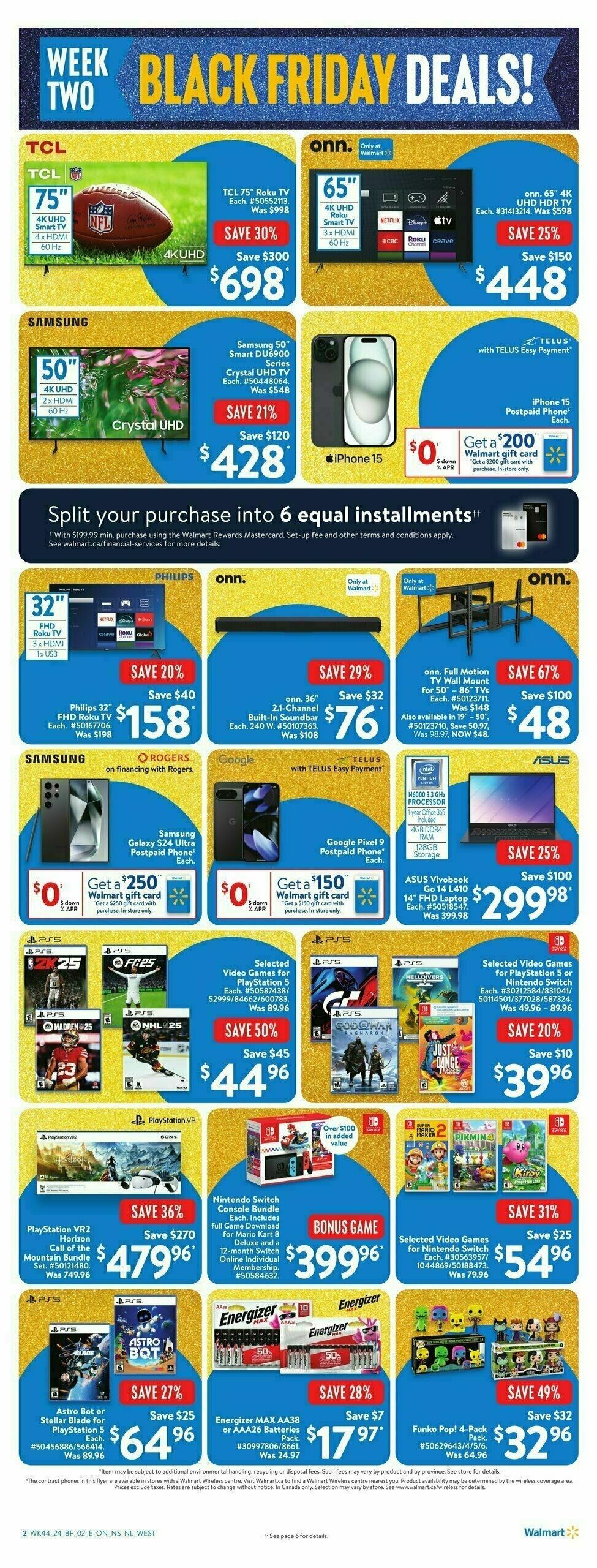 Walmart Black Friday Flyer from November 21