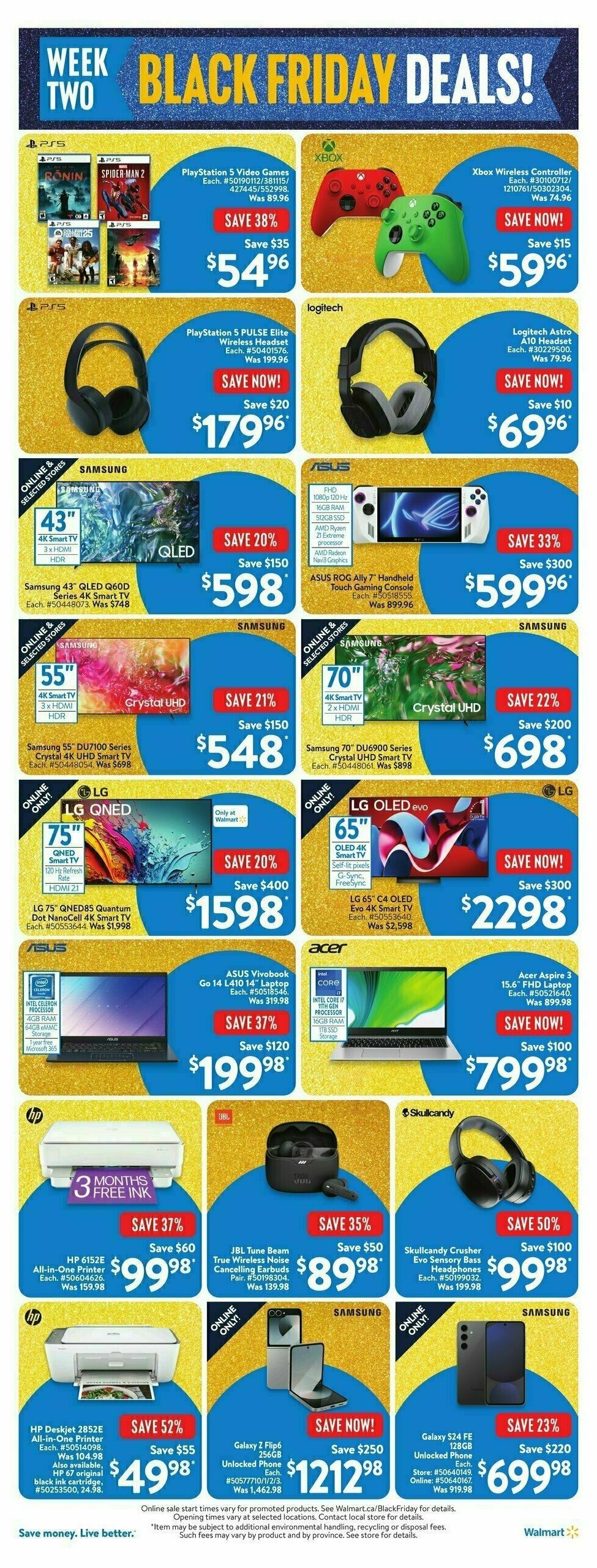 Walmart Black Friday Flyer from November 21