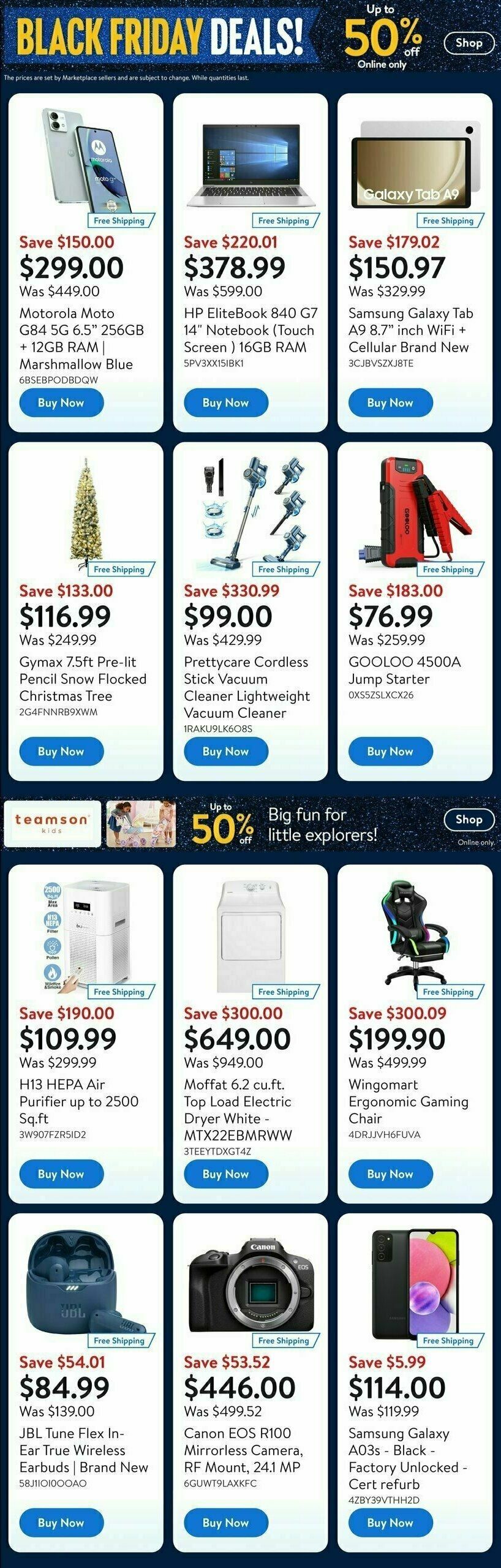 Walmart Black Friday Flyer from November 28