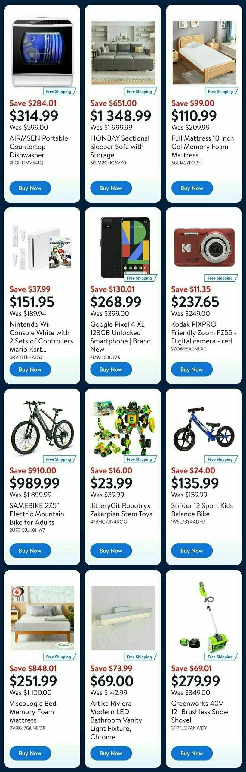 Walmart Black Friday Flyer from November 28