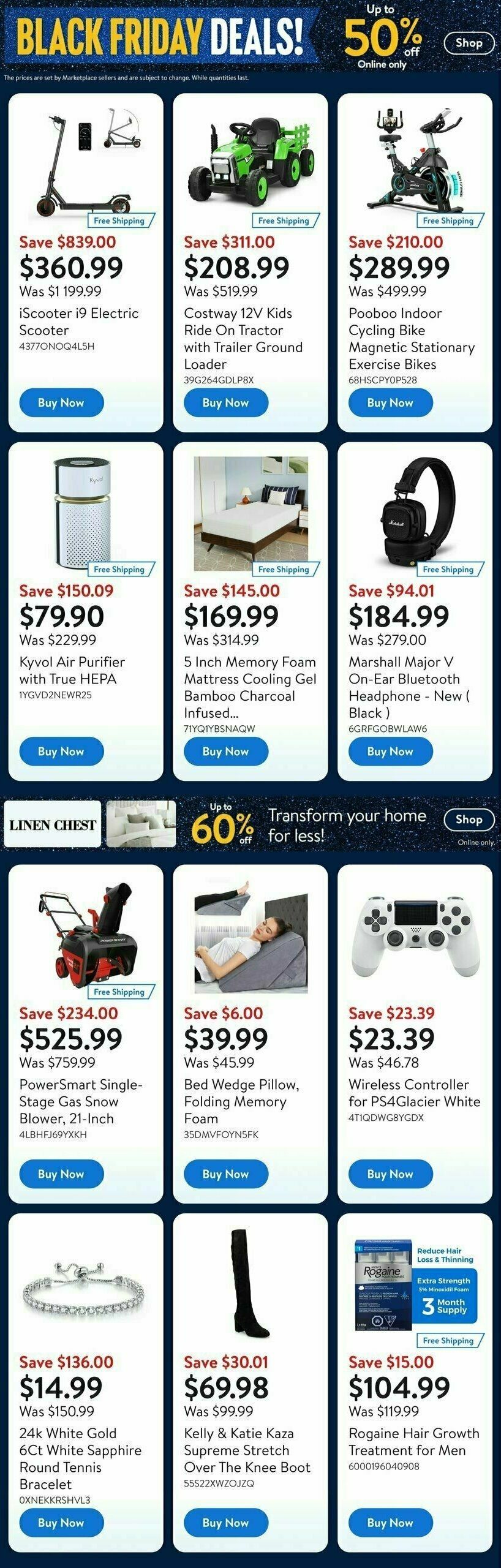 Walmart Black Friday Flyer from November 28