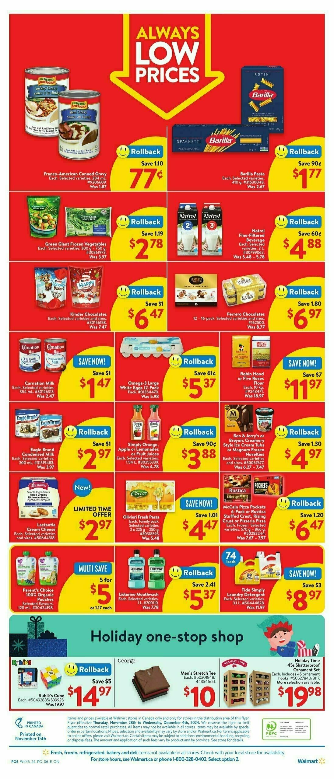 Walmart Black Friday Flyer from November 28