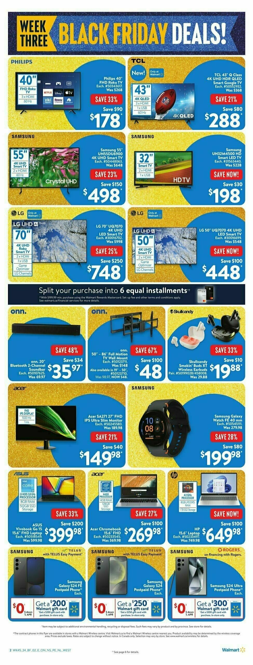 Walmart Black Friday Flyer from November 28