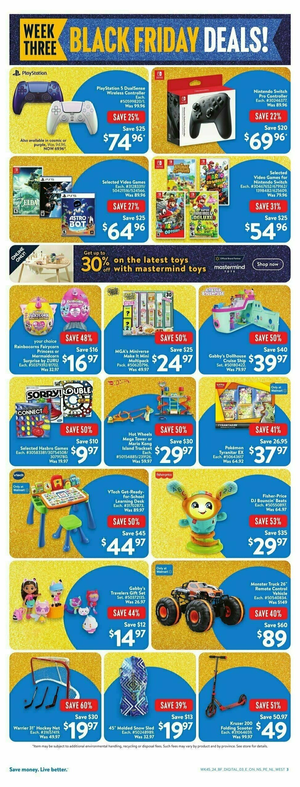 Walmart Black Friday Flyer from November 28