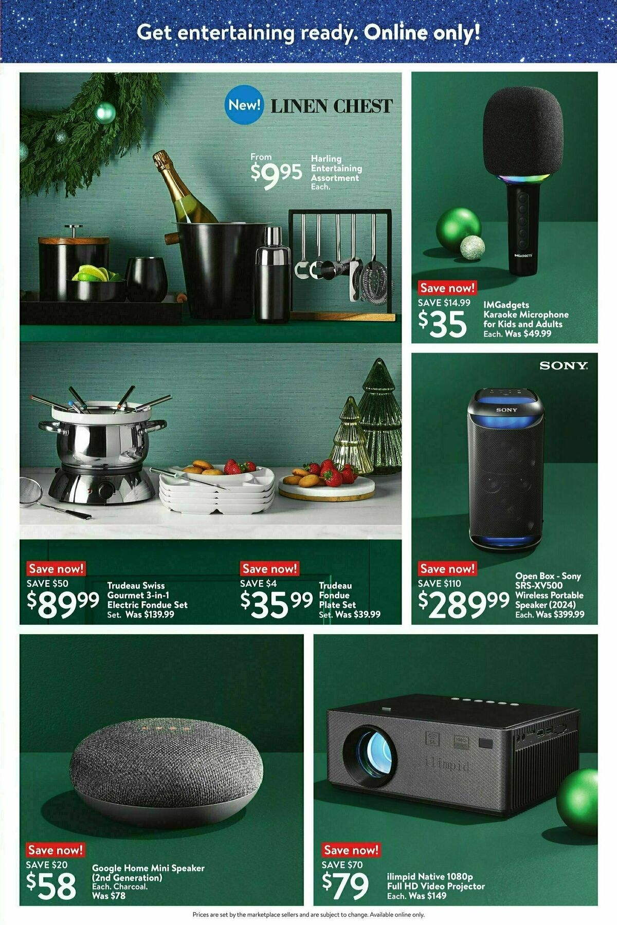 Walmart Holiday hosting Flyer from November 28