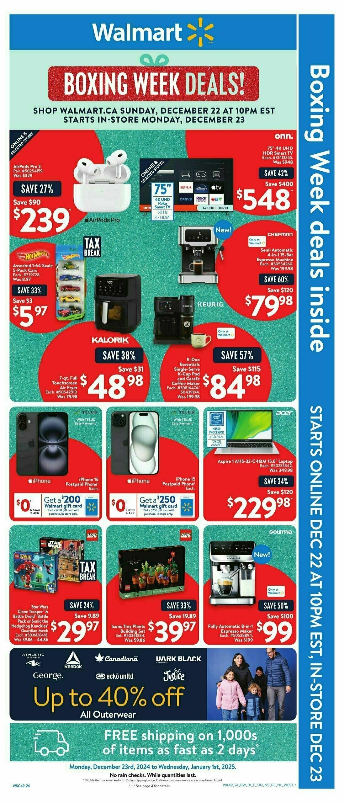 Walmart Boxing Week Flyer Flyer from December 23