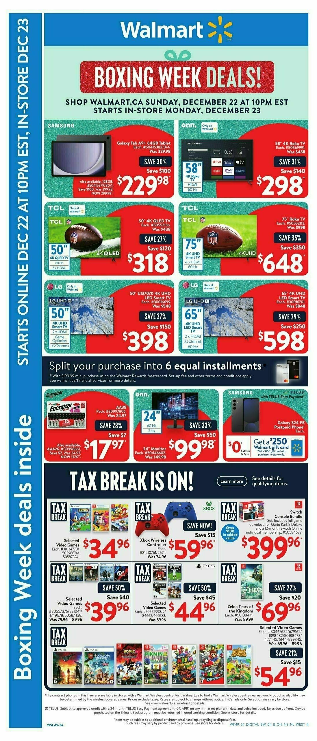 Walmart Boxing Week Flyer Flyer from December 23