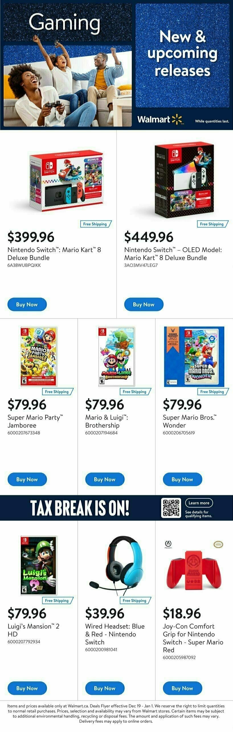 Walmart Gaming Guide Flyer from December 19