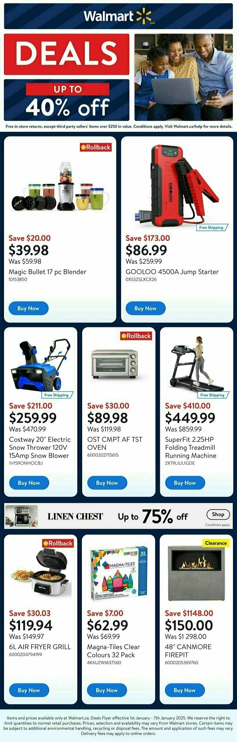 Walmart Deals Flyer Flyer from January 2