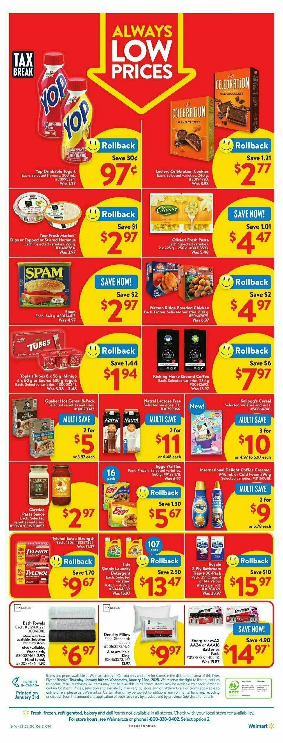 Walmart Flyer from January 16