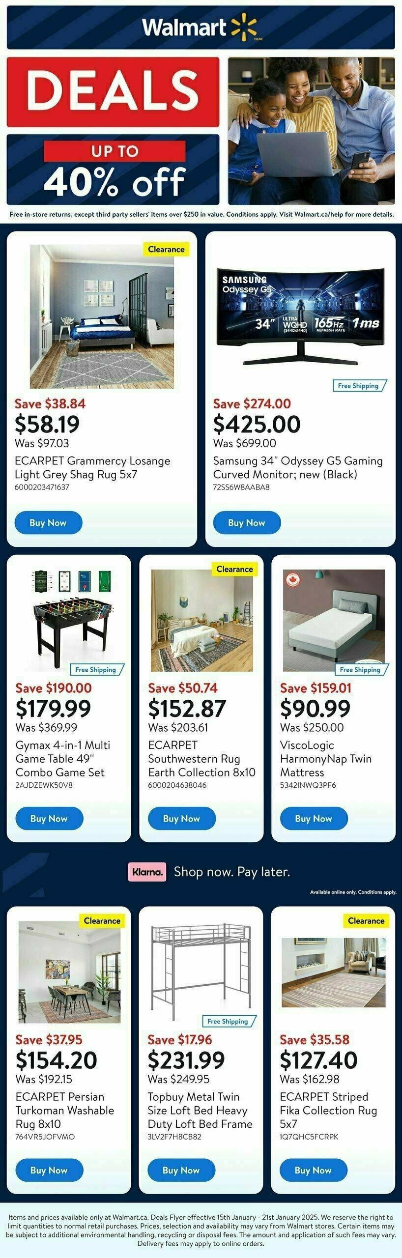 Walmart Deals Flyer Flyer from January 16