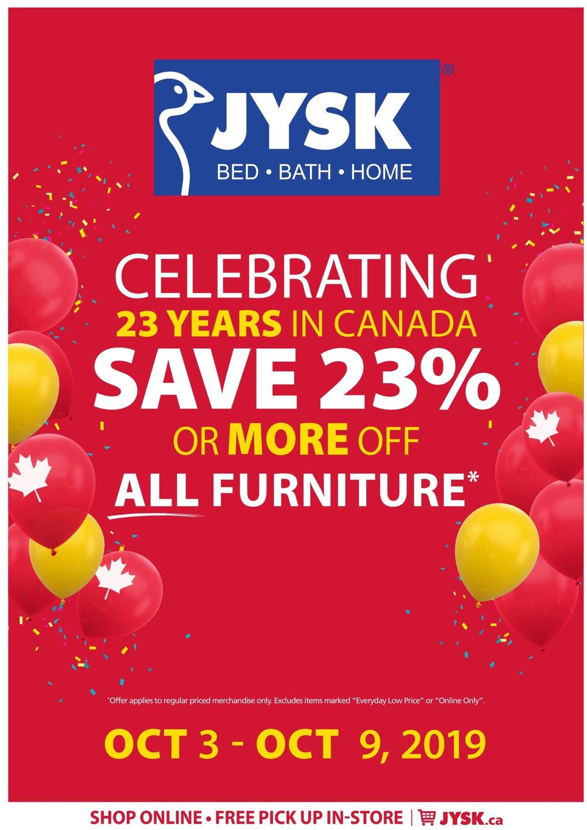 JYSK Flyer from October 3